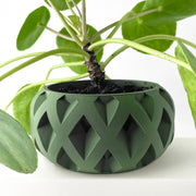 Diamond Relief Planter - 3D printed planter by Valence Objects