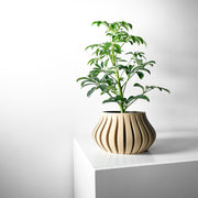 Slim Rib Planter - 3D printed planter by Valence Objects