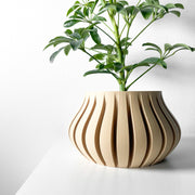 Slim Rib Planter - 3D printed planter by Valence Objects