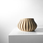 Slim Rib Planter - 3D printed planter by Valence Objects