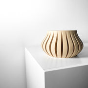 Slim Rib Planter - 3D printed planter by Valence Objects