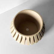 Slim Rib Planter - 3D printed planter by Valence Objects