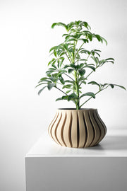 Slim Rib Planter - 3D printed planter by Valence Objects