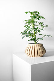 Slim Rib Planter - 3D printed planter by Valence Objects