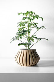 Slim Rib Planter - 3D printed planter by Valence Objects