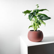 Fine Rib Bud Planter - 3D printed planter by Valence Objects