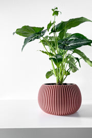 Fine Rib Bud Planter - 3D printed planter by Valence Objects