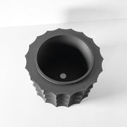 Corrugated Planter - 3D printed planter by Valence Objects