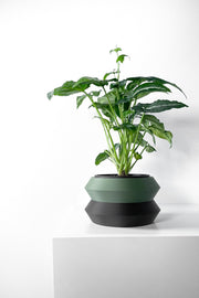 Stepped Rim Planter - 3D printed planter by Valence Objects