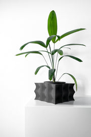 Wave Block Planter - 3D printed planter by Valence Objects