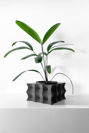 Wave Block Planter - 3D printed planter by Valence Objects