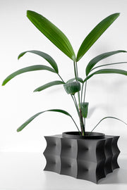Wave Block Planter - 3D printed planter by Valence Objects
