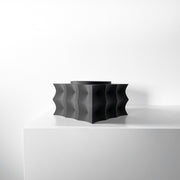 Wave Block Planter - 3D printed planter by Valence Objects