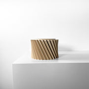 Spiral Rib Planter - 3D printed planter by Valence Objects