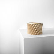 Spiral Rib Planter - 3D printed planter by Valence Objects