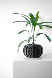 Diamond Fin Planter - 3D printed planter by Valence Objects