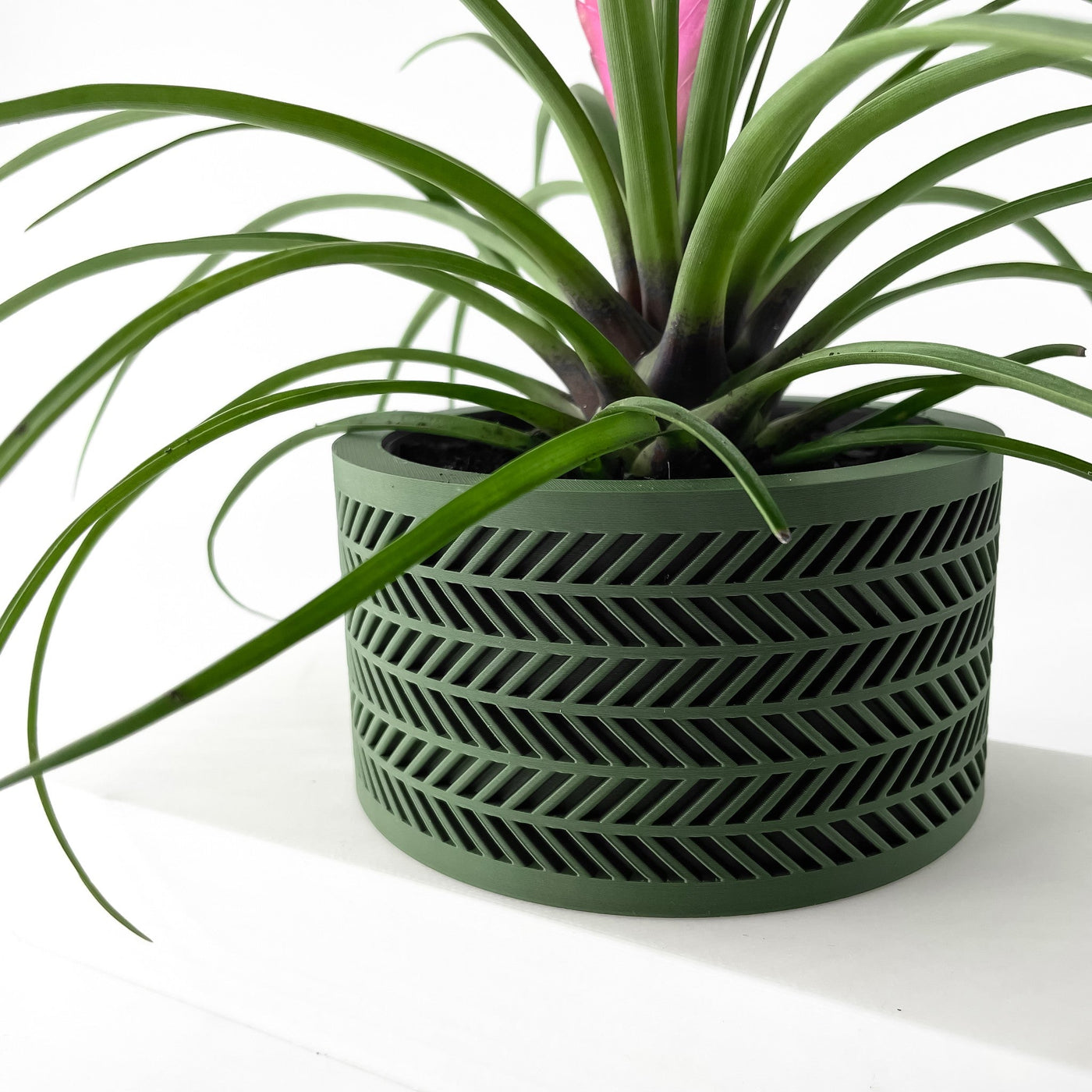 Chevron Drum Planter