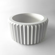 Fluted Taper Planter - 3D printed planter by Valence Objects