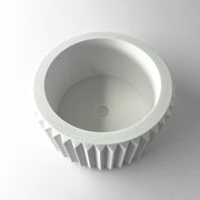 Fluted Taper Planter - 3D printed planter by Valence Objects