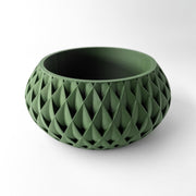 Quilted Basin Planter - 3D printed planter by Valence Objects
