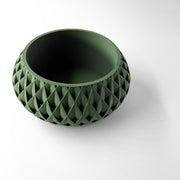 Quilted Basin Planter - 3D printed planter by Valence Objects