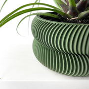 Ribbed Basin Planter - 3D printed planter by Valence Objects