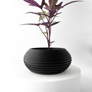 Ripple Bowl Planter - 3D printed planter by Valence Objects