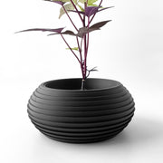 Ripple Bowl Planter - 3D printed planter by Valence Objects