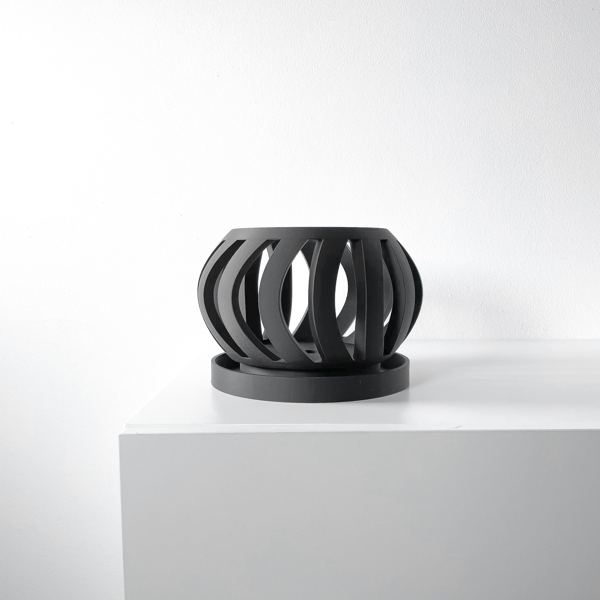 Lantern Slot Orchid Planter - 3D printed planter by Valence Objects