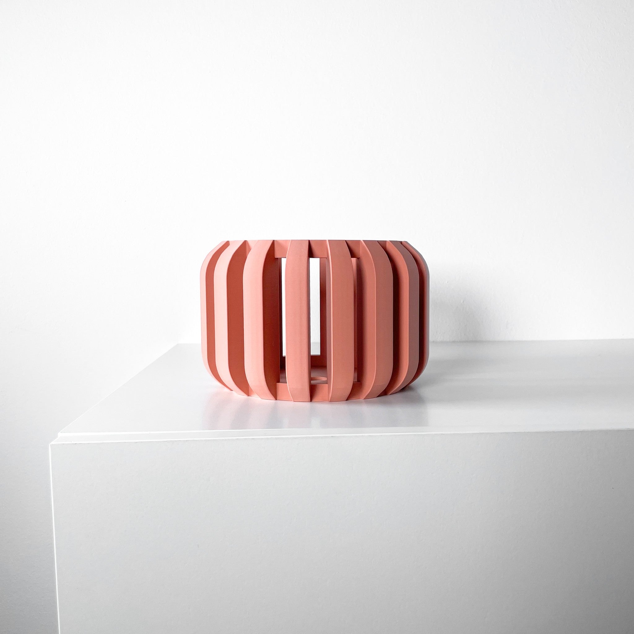 Slotted Block Orchid Planter - 3D printed planter by Valence Objects