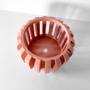 Slotted Block Orchid Planter - 3D printed planter by Valence Objects