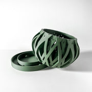 Swirl Lattice Orchid Planter - 3D printed planter by Valence Objects