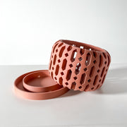 Diamond Lantern Orchid Planter - 3D printed planter by Valence Objects
