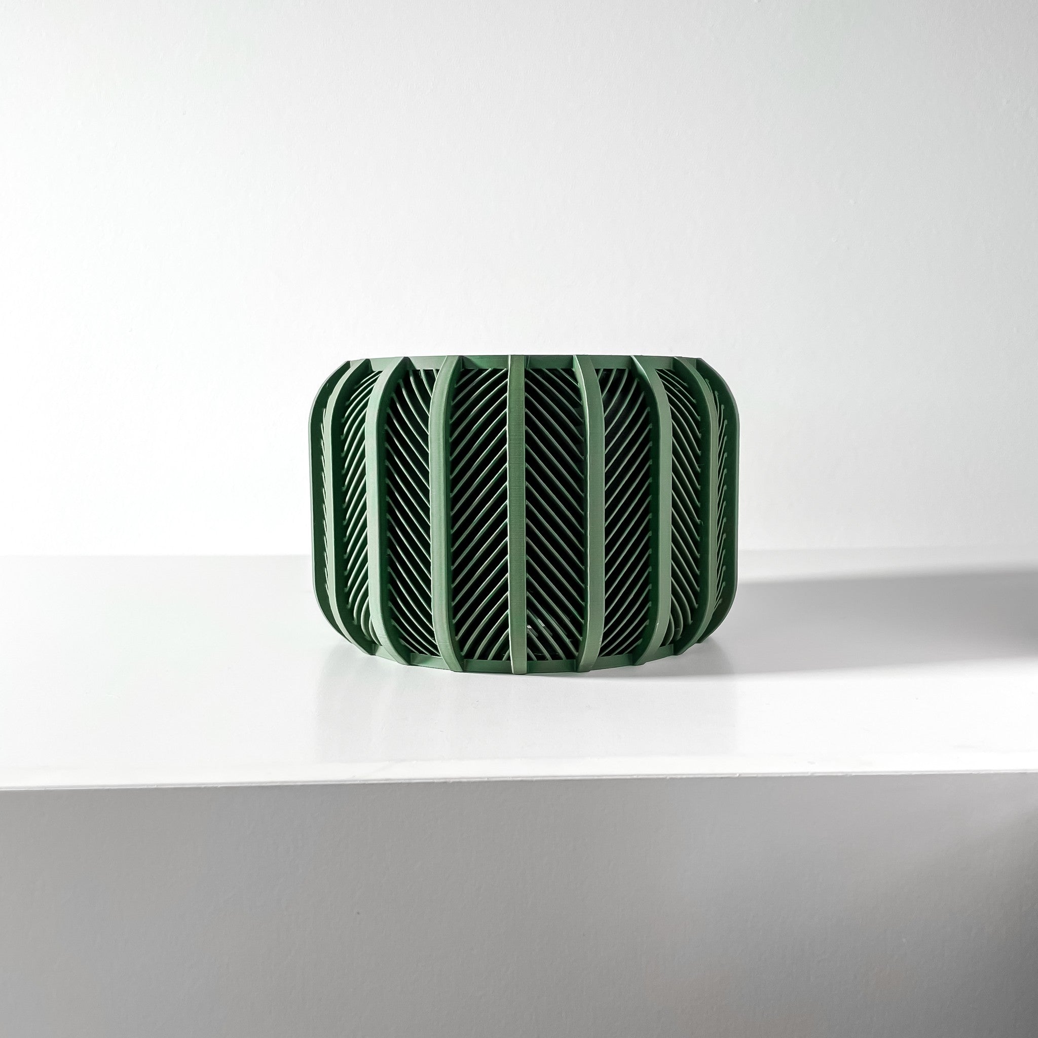 Pinstripe Planter - 3D printed planter by Valence Objects