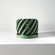 Ribbon Stripe Orchid Planter - 3D printed planter by Valence Objects
