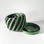 Ribbon Stripe Orchid Planter - 3D printed planter by Valence Objects