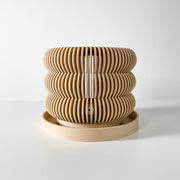 Wavy Ring Orchid Planter - 3D printed planter by Valence Objects