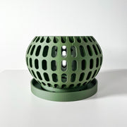 Oval Perf Orchid Planter - 3D printed planter by Valence Objects