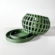 Oval Perf Orchid Planter - 3D printed planter by Valence Objects