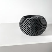 Slot Drum Orchid Planter - 3D printed planter by Valence Objects
