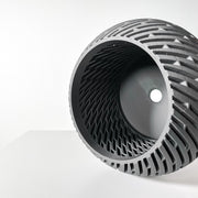 Slot Drum Orchid Planter - 3D printed planter by Valence Objects