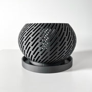 Slot Drum Orchid Planter - 3D printed planter by Valence Objects