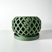 Diamond Drum Orchid Planter - 3D printed planter by Valence Objects