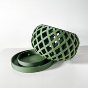 Diamond Drum Orchid Planter - 3D printed planter by Valence Objects