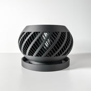 Swirl Slot Orchid Planter - 3D printed planter by Valence Objects