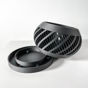 Swirl Slot Orchid Planter - 3D printed planter by Valence Objects