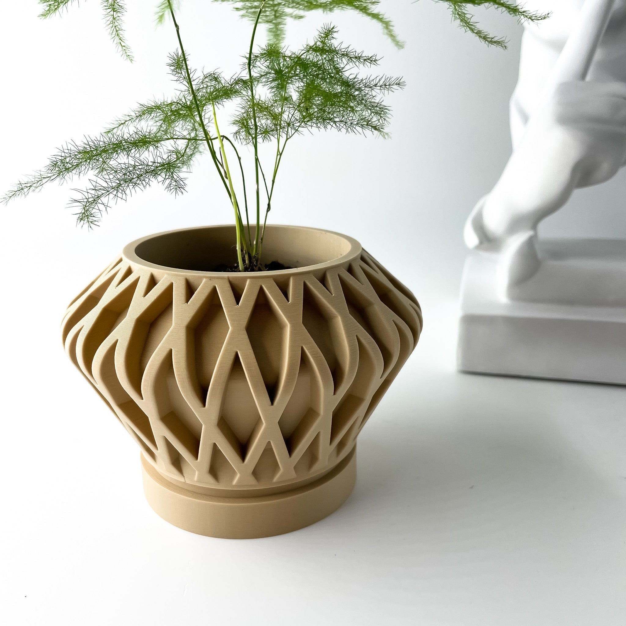 Arch Lattice Planter - 3D printed planter by Valence Objects