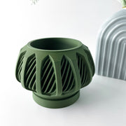 Spiral Cage Planter - 3D printed planter by Valence Objects