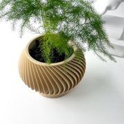 Radial Fin Planter - 3D printed planter by Valence Objects