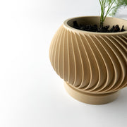 Radial Fin Planter - 3D printed planter by Valence Objects
